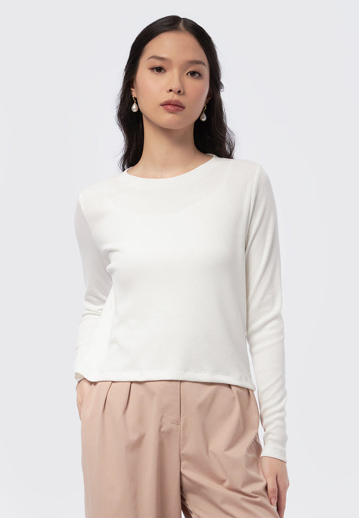 Round Neck Long Sleeve Top