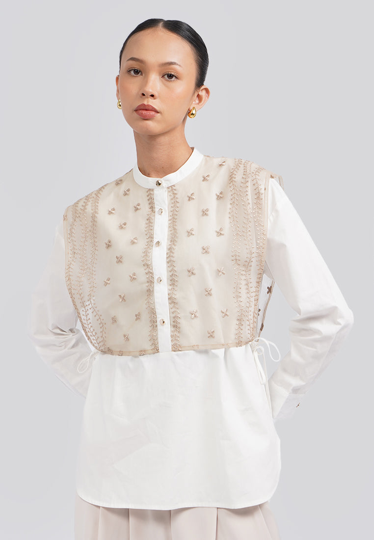 Long Sleeve Tunic with Lace Outer – EXECUTIVE