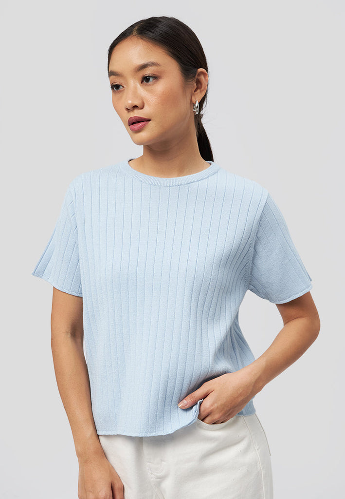 Lettuce Hem Short Sleeve Top