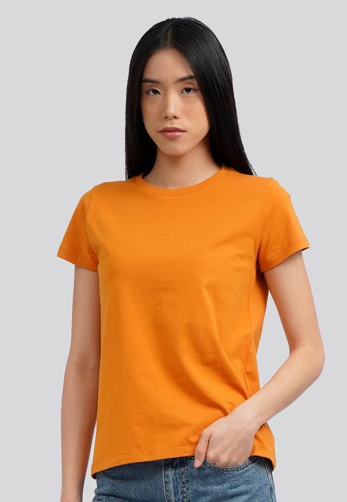 Basic Round Neck Cotton T-Shirt