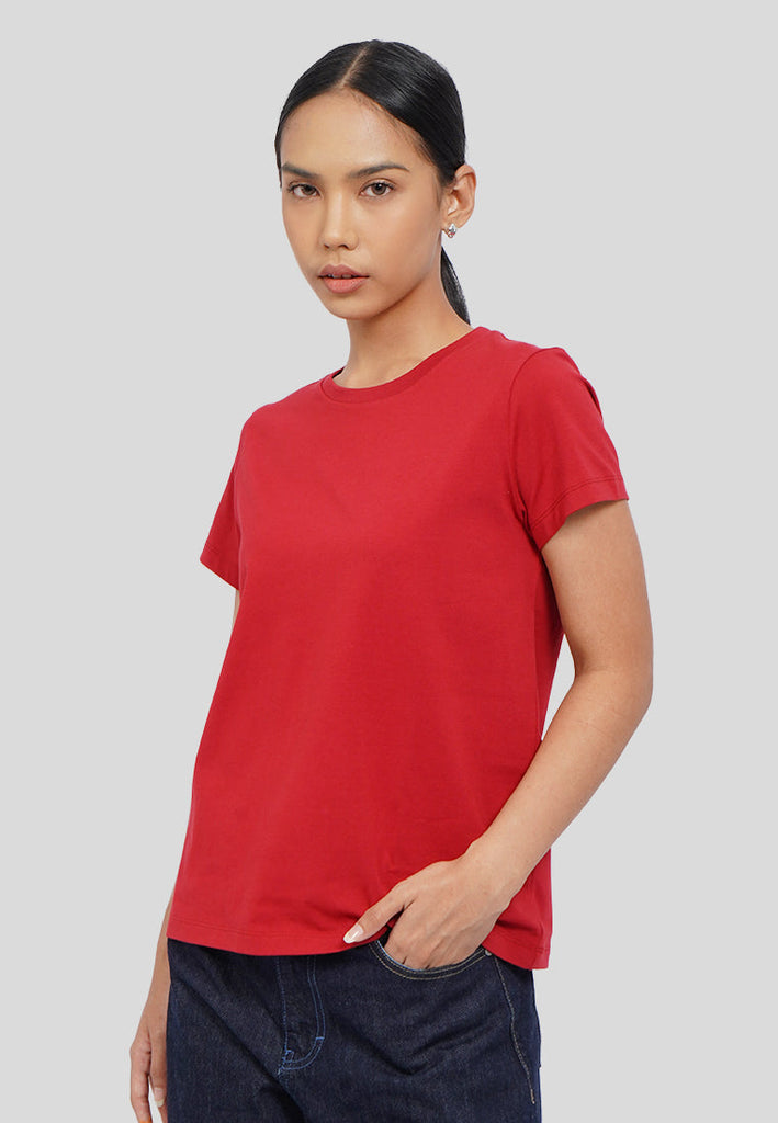 Basic Round Neck Cotton T-Shirt