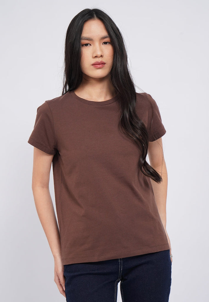 Basic Round Neck Cotton T-Shirt
