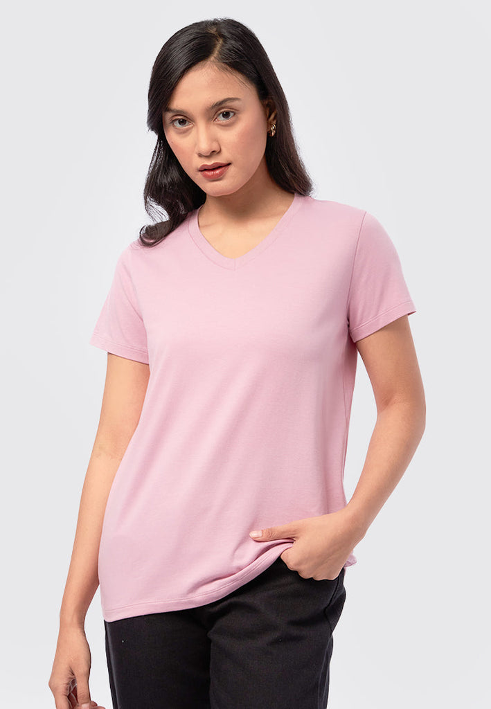 Basic V-Neck Cotton T-Shirt