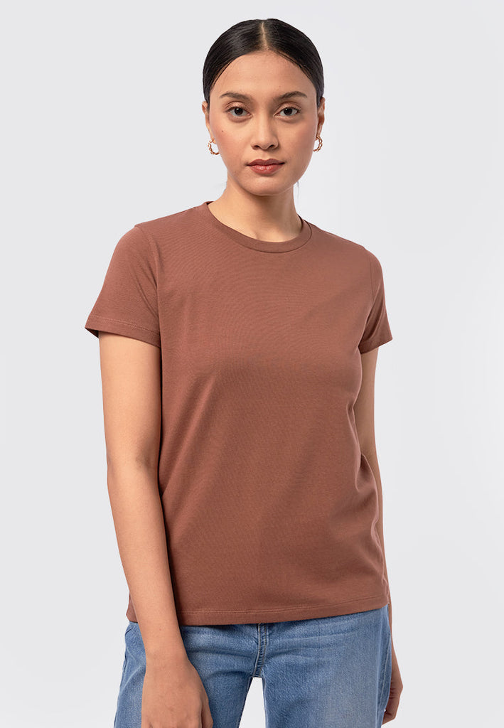 Basic Round Neck Cotton T-Shirt