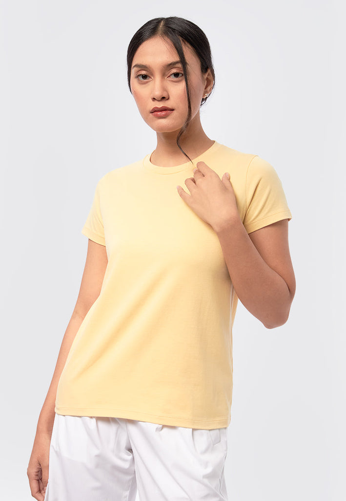 Basic Round Neck Cotton T-Shirt