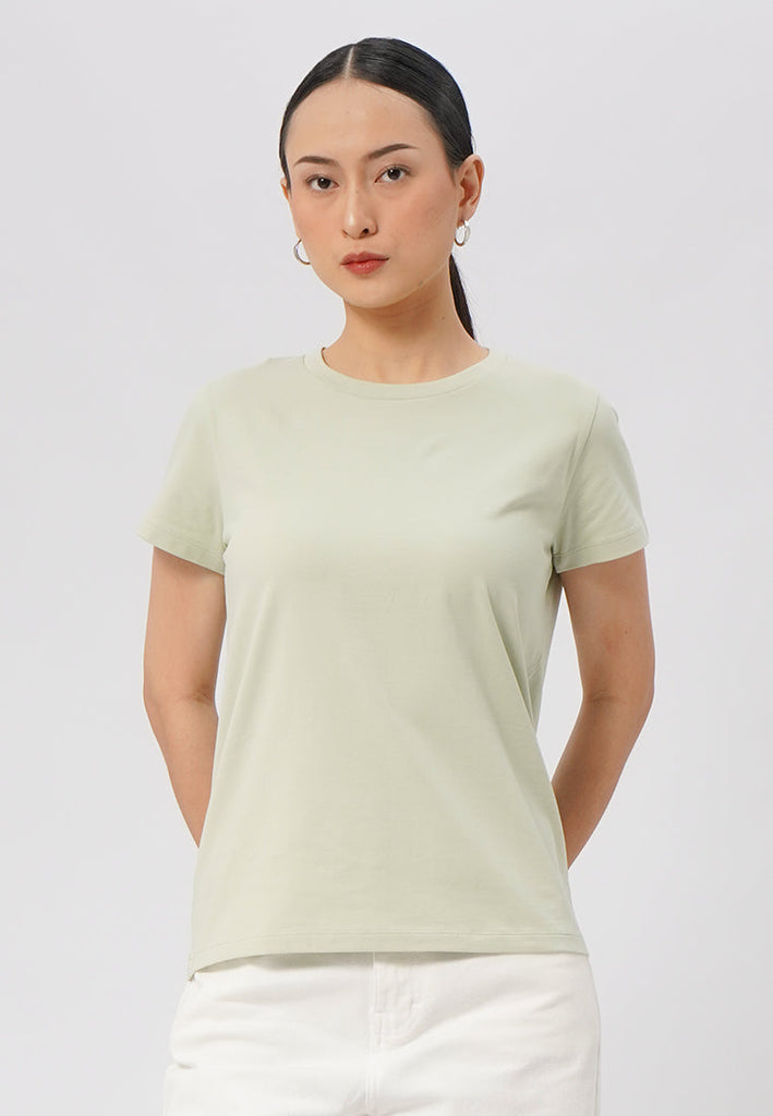 Basic Round Neck Cotton T-Shirt