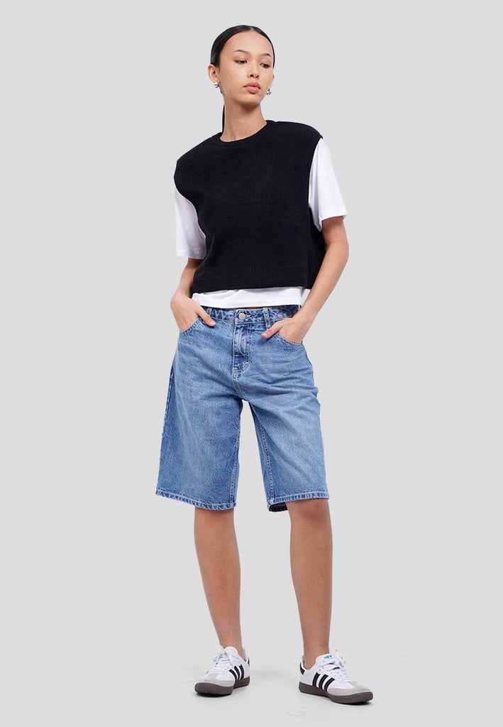 Knitted Vest T-Shirt