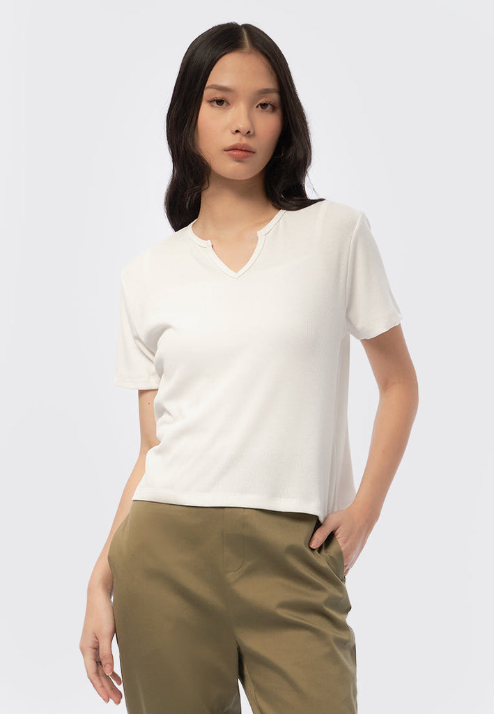 V-Neck Short Sleeve Top