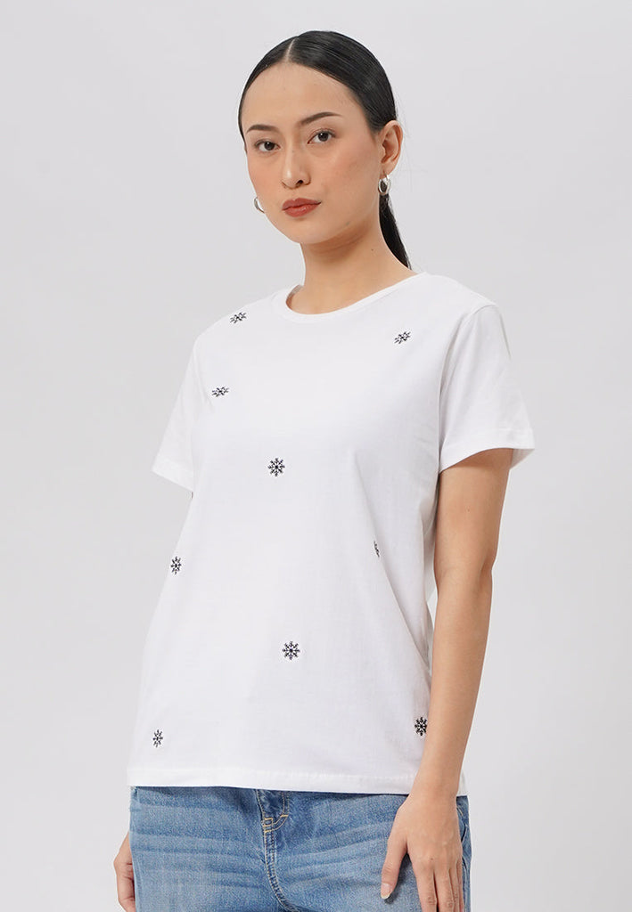 Embroidered Short Sleeve T-Shirt