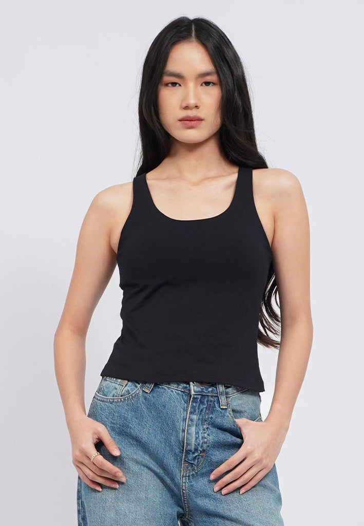 Round Neck Sleeveless Bra Top
