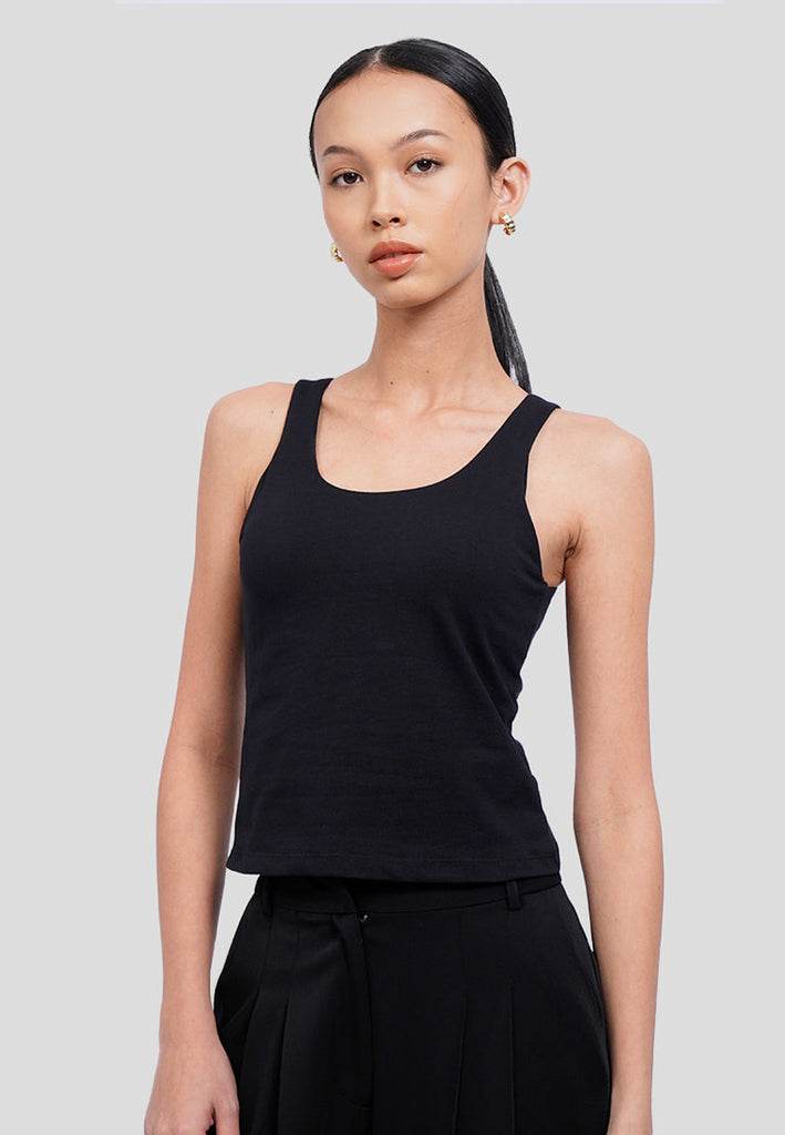 Fitted Tank Top with Bra Pads