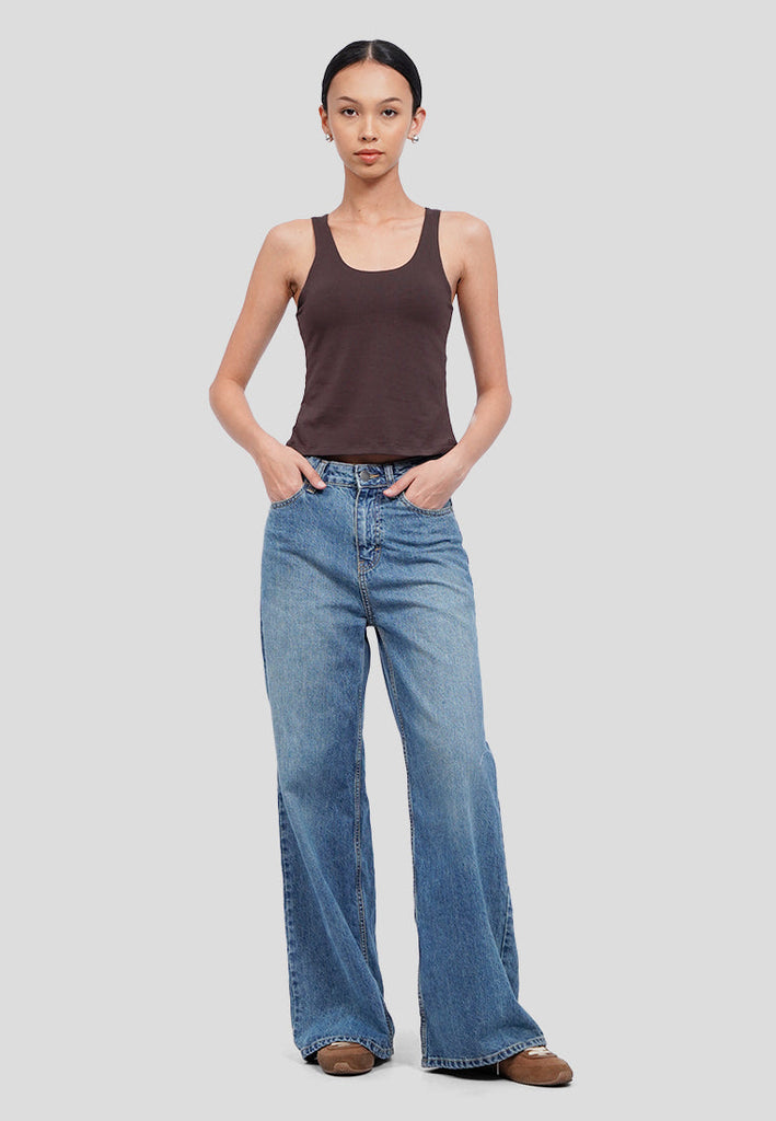 Fitted Tank Top with Bra Pads