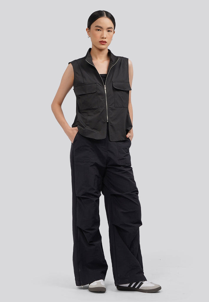 Zipper Sleeveless Vest