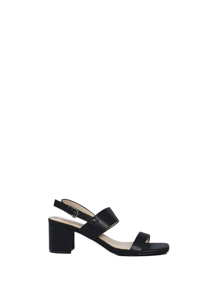 Black Double Strap Heels