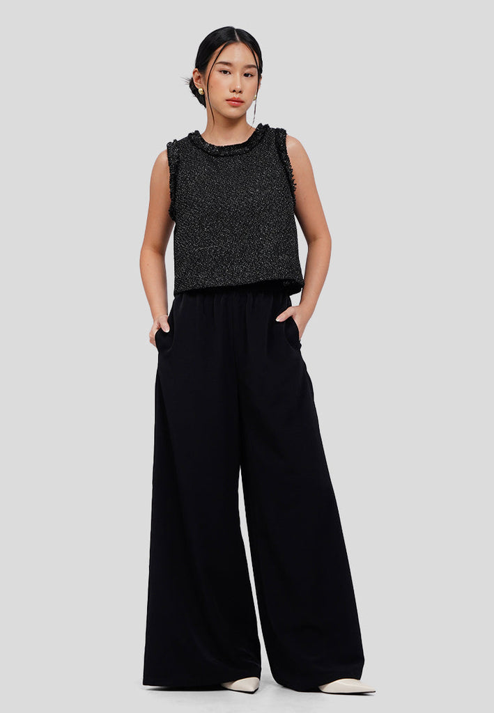 Palazzo Pants with Elastic Waist