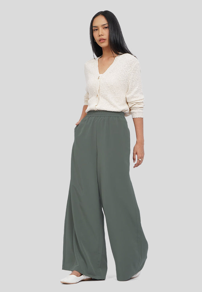 Palazzo Pants with Elastic Waist