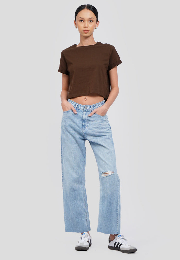 Straight Denim Jeans Light Blue