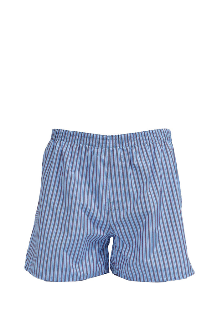 Checked Boxer Blue