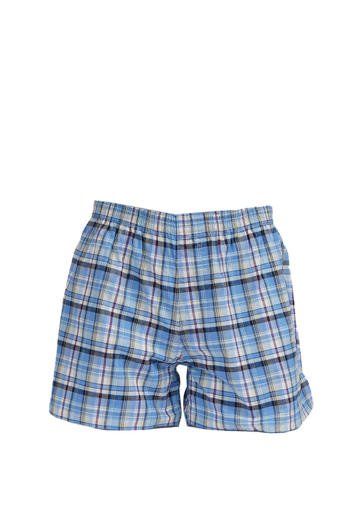 Checked Boxer Blue