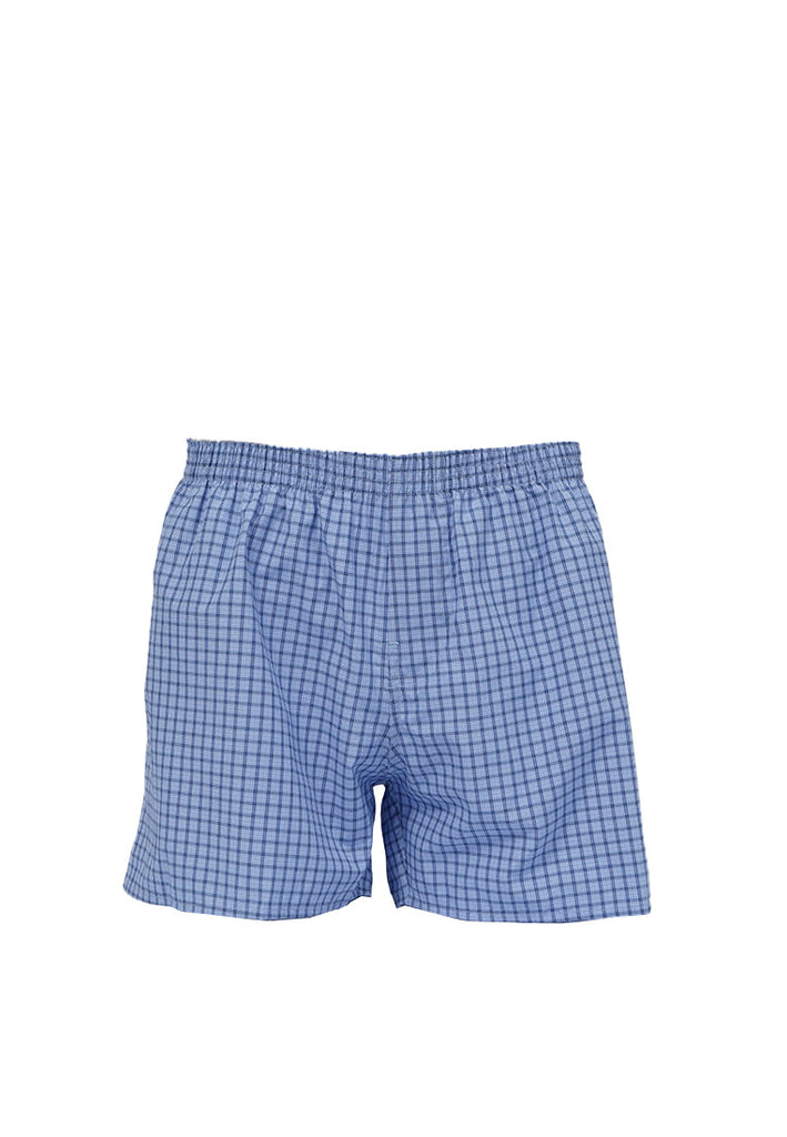 Checked Boxer Blue