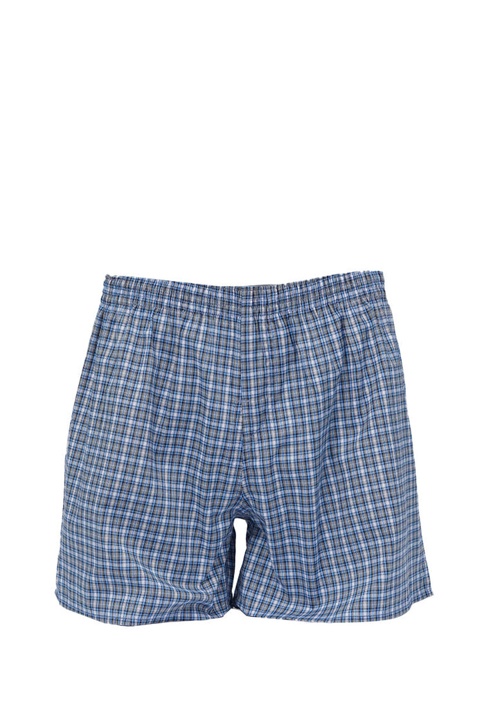 Checked Boxer Blue