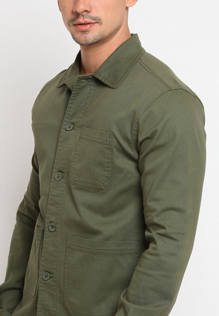 Overshirt with pocket details