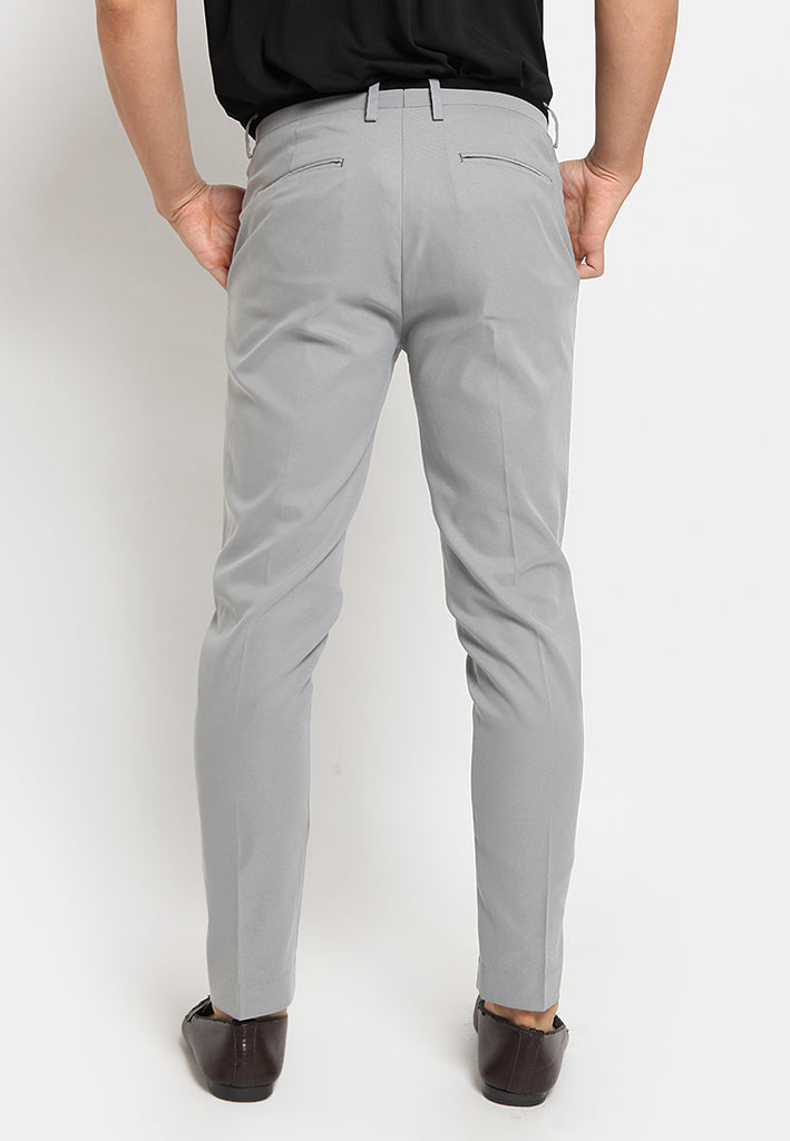contrast texture suit pants