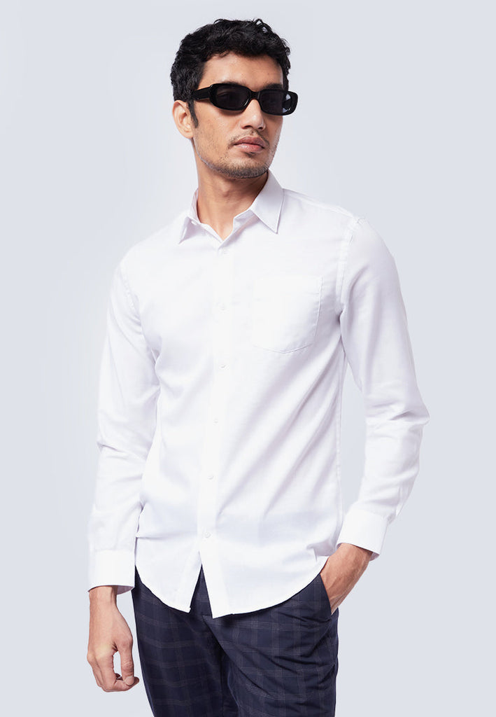 Textured Long Sleeve Shirt