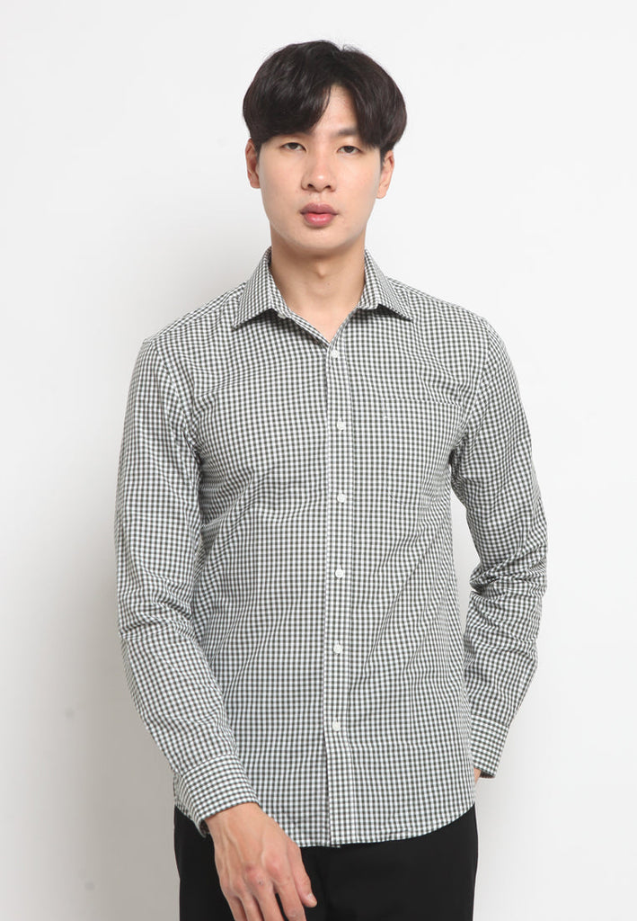 Easy Care Printed Long Sleeve Shirt