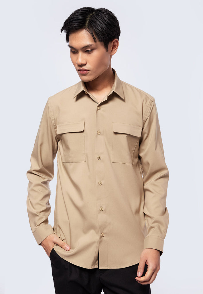 Long Sleeve Shirt with Double Pocket