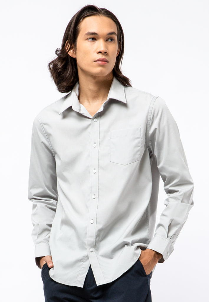 Long Sleeves Shirt Light Grey