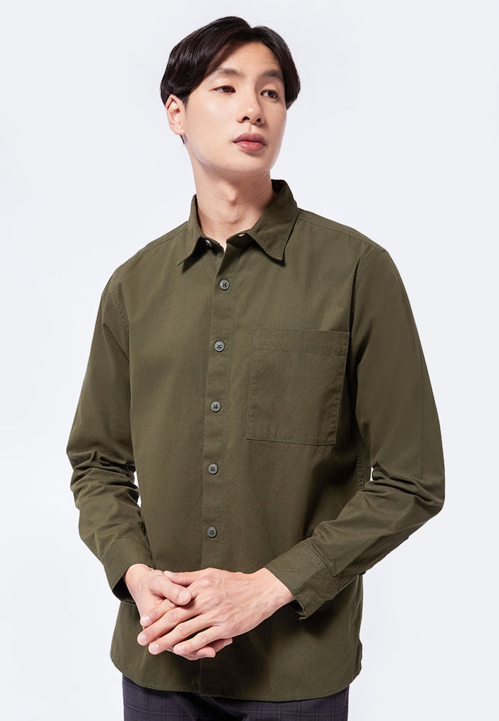 Long Sleeve Pocket Shirt