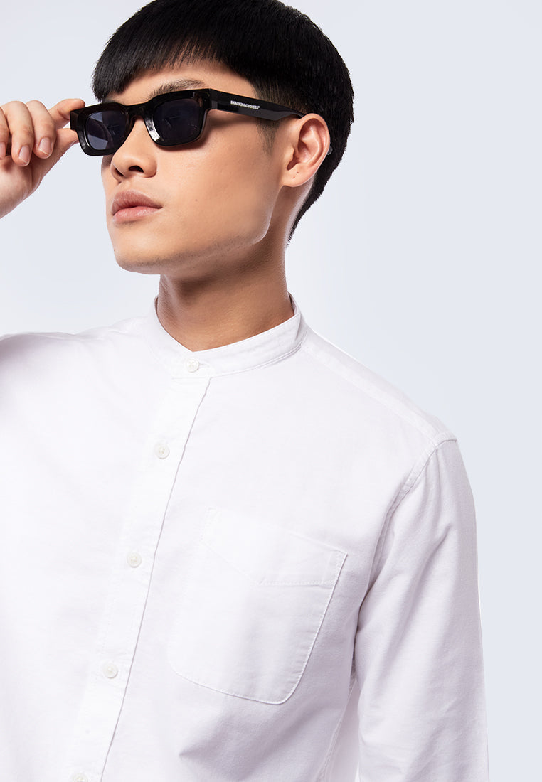 Mandarin Collar Long Sleeve Shirt – EXECUTIVE