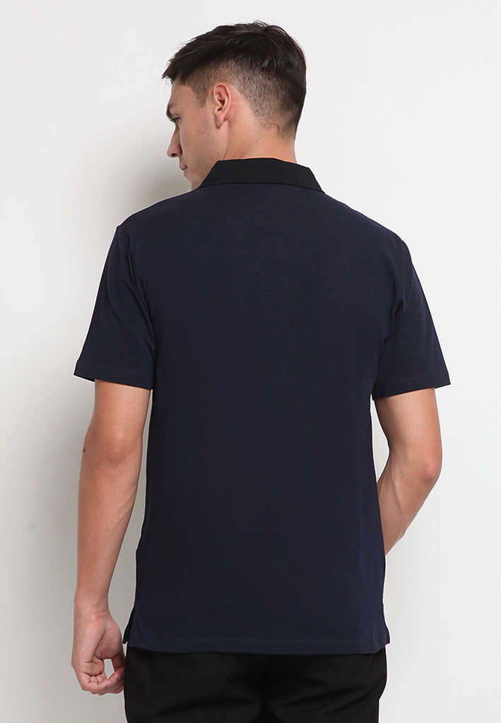 Short Sleeve Polo Shirt with Zipper