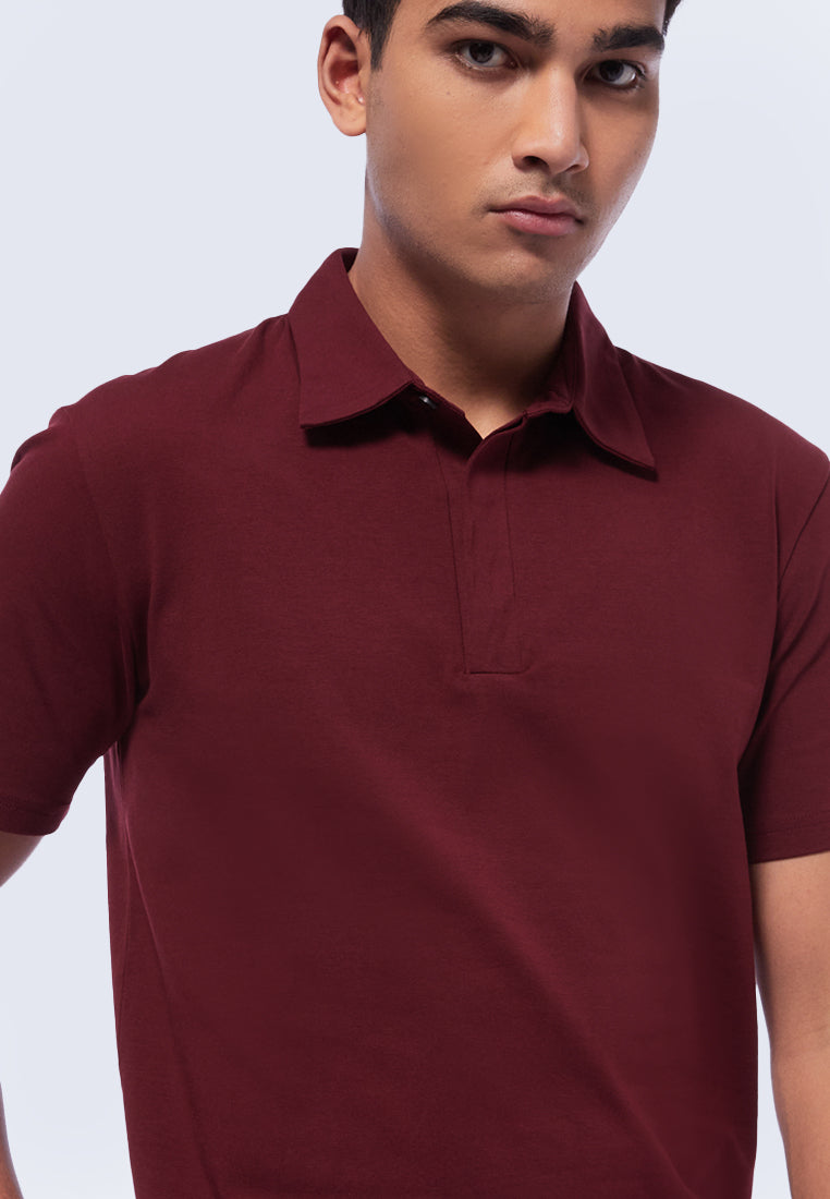 Polo shirt merah maroon hotsell