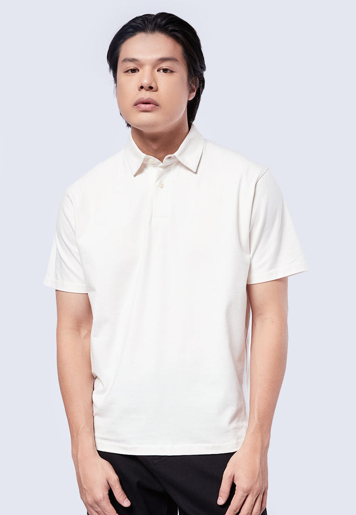 Short Sleeve Polo Shirt with Button