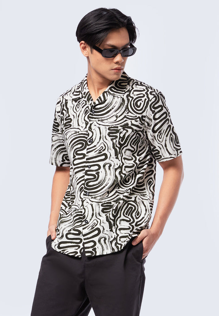 Printed Short Sleeve Resort Shirt