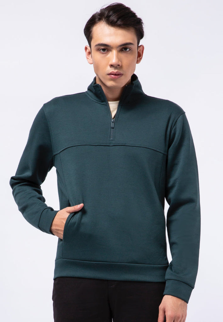 1/4 Zip Long Sleeve Sweatshirt