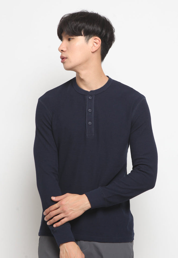 Long Sleeve Henley T-shirt