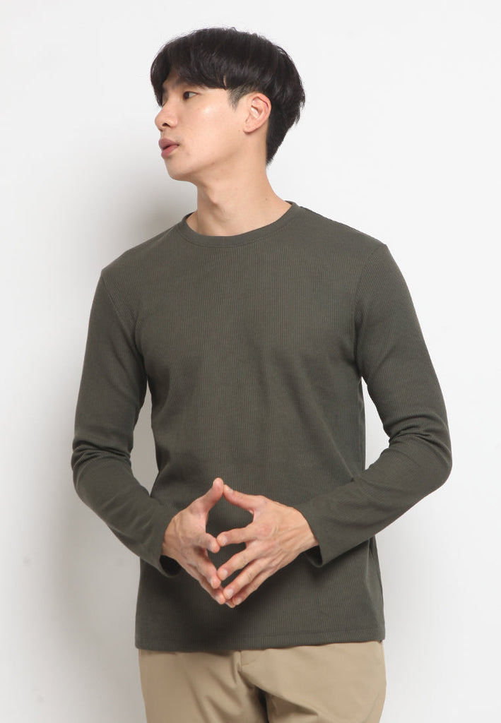 Long Sleeve Waffle T-shirt