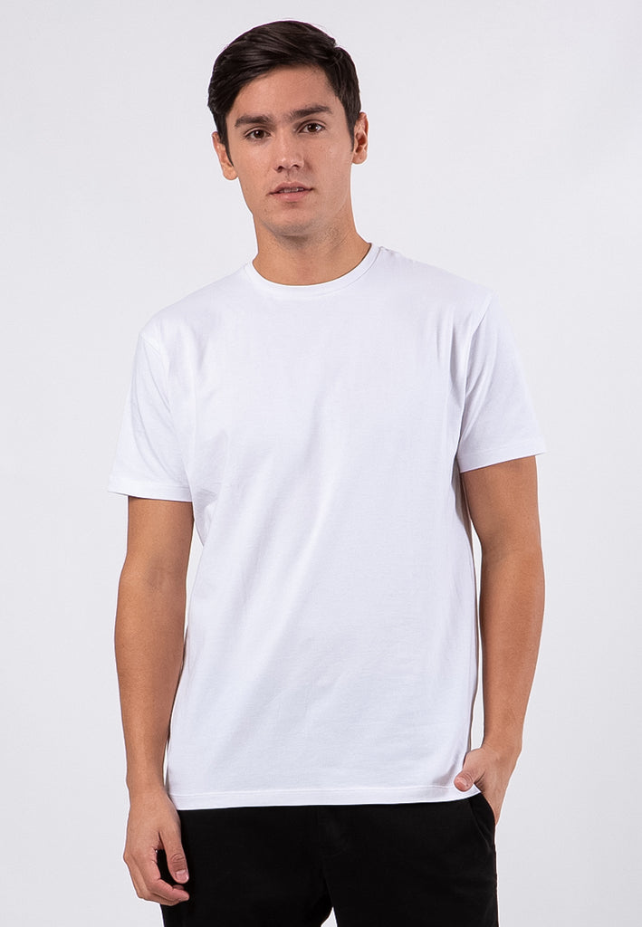 Basic Round Neck Stretch T-Shirt
