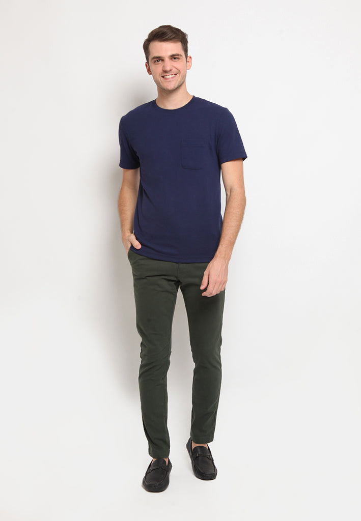 Round Neck T-shirt with Pocket