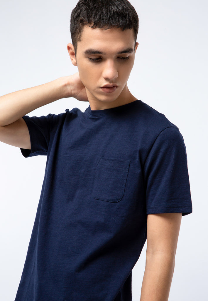 Short Sleeve T-shirt with Round Pocket