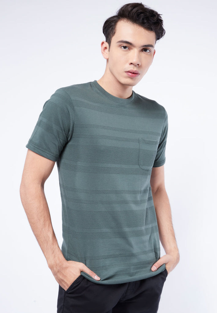 Round Neck Honey Comb T-Shirt