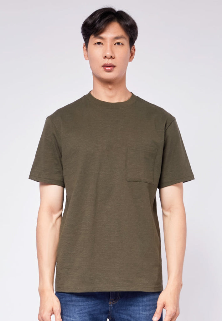 Short Sleeve T-shirt with Pocket Details