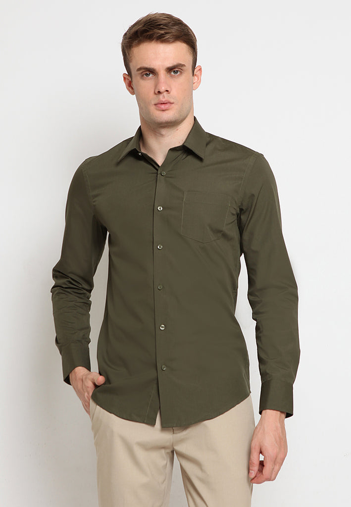 Pointed Pocket Long Sleeve Shirt