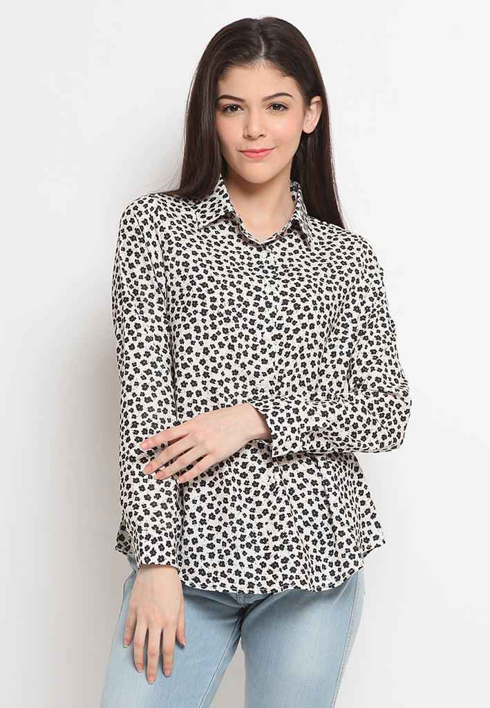 Regular fit printed blouse