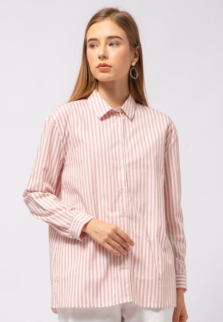 Loose Fit Stripes Blouse