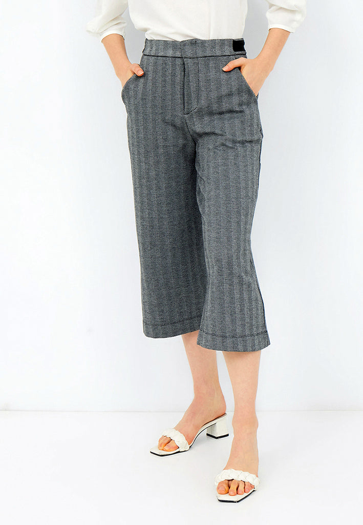 Printed Culotte with Elastic Waistband