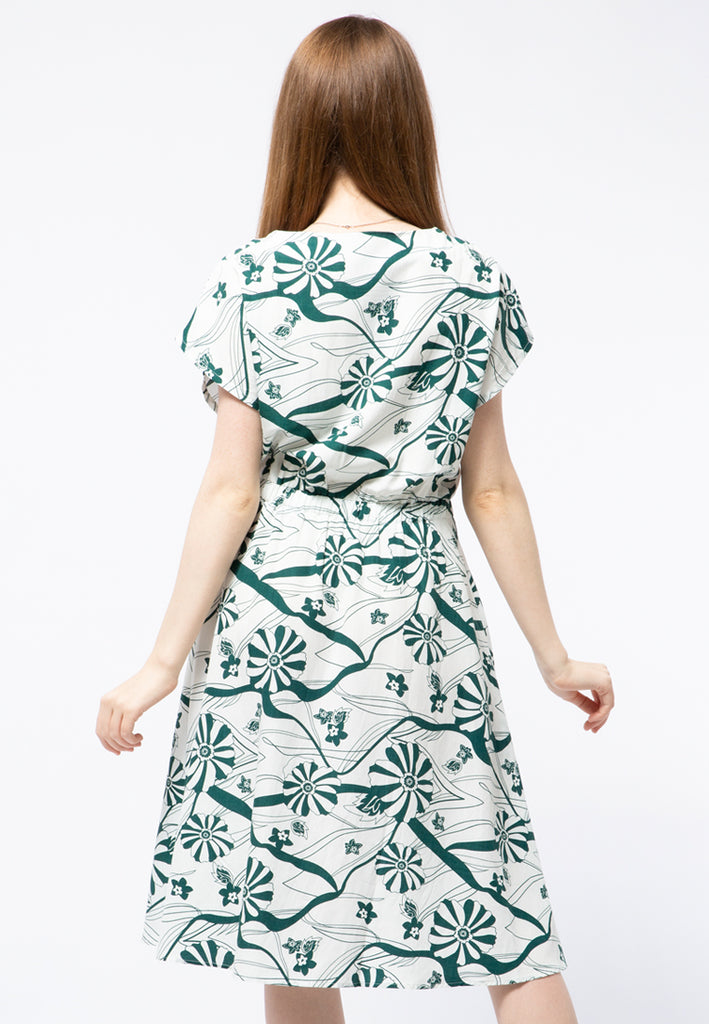 A-line Printed Dress